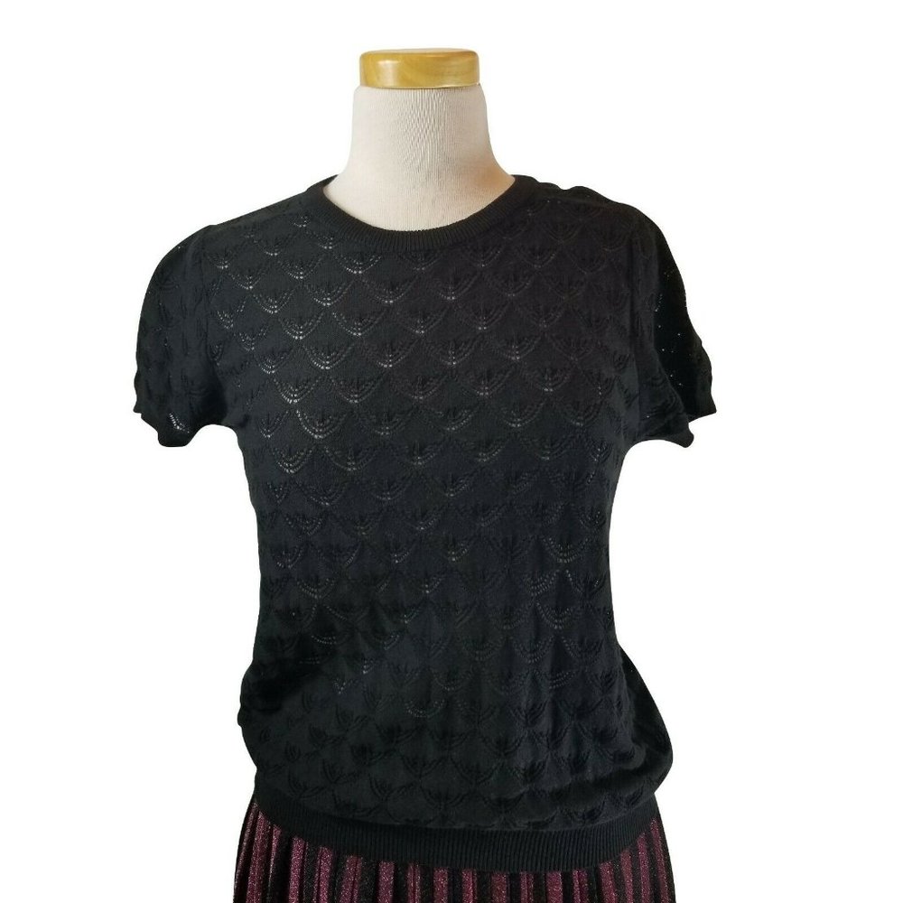 Modcloth 'Pointelle Taken' Sweater Large Small